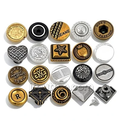 Zinc Alloy Jean Jacket Buttons