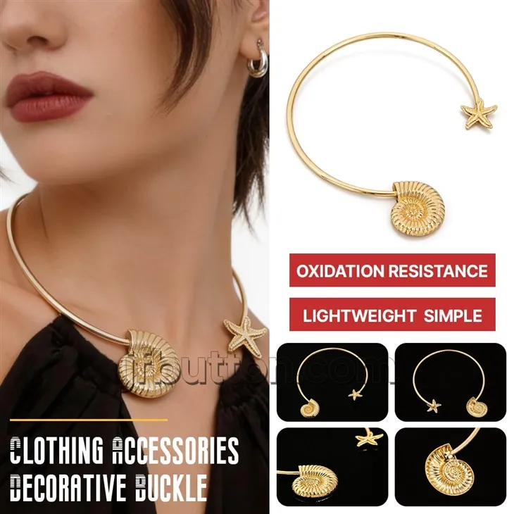 Starfish And Conch Open Collar suppliers