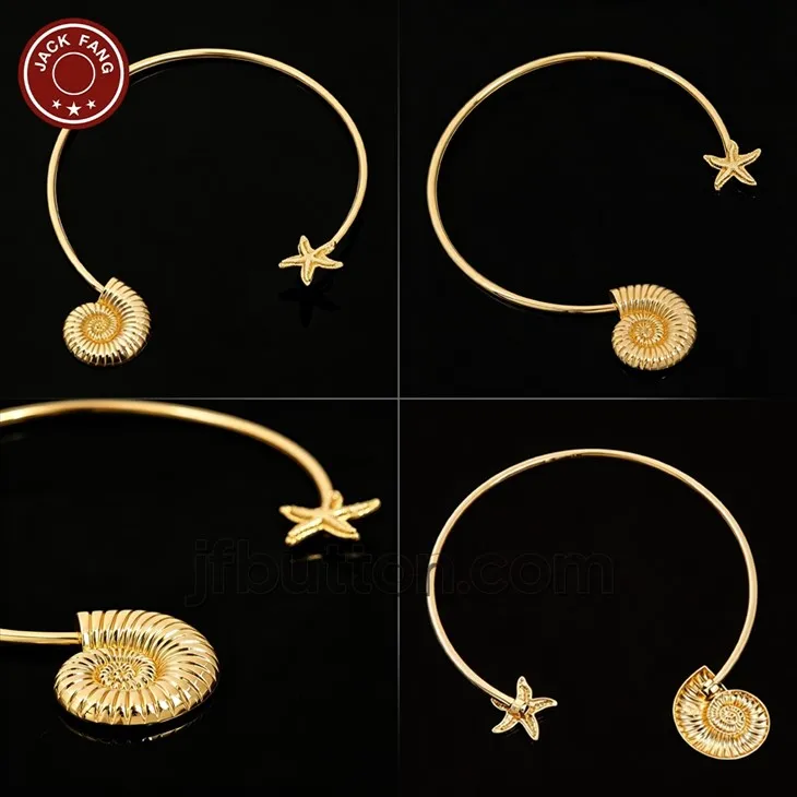 Starfish And Conch Open Collar factory