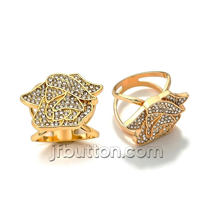 Vintage Diamante Scarf Ring best