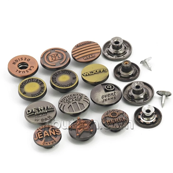 Zinc Alloy Fixed Jeans Buttons suppliers