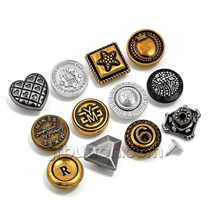 Zinc Alloy Jean Jacket Buttons factory