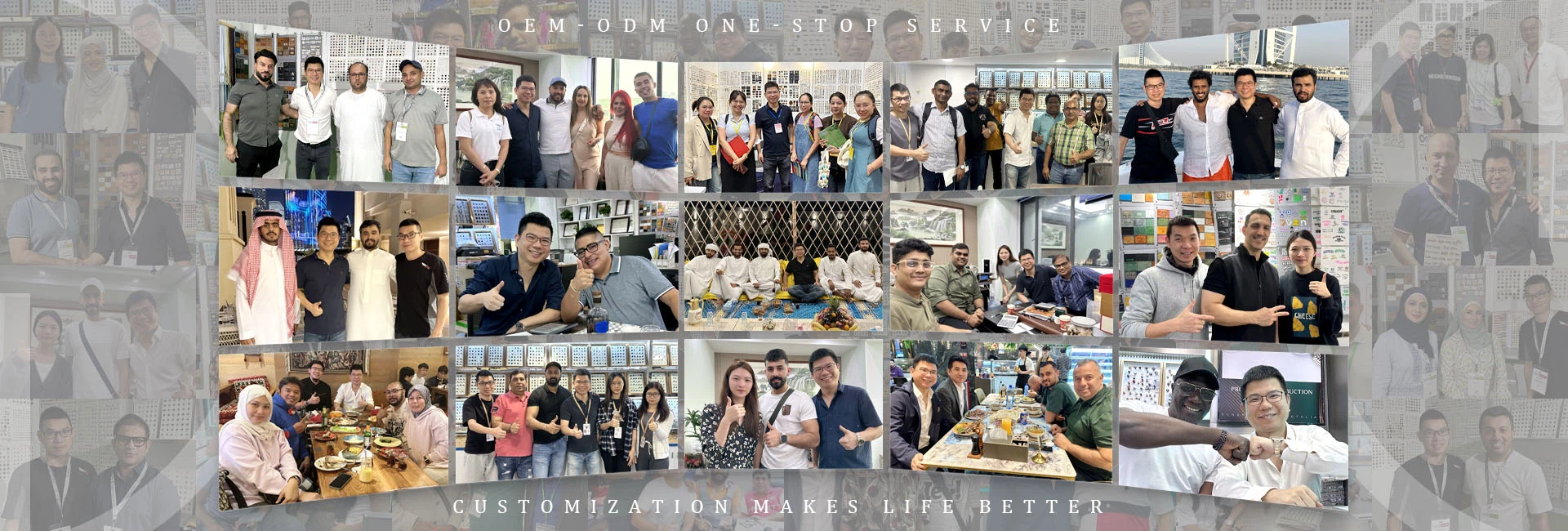 Group Photo With Customers