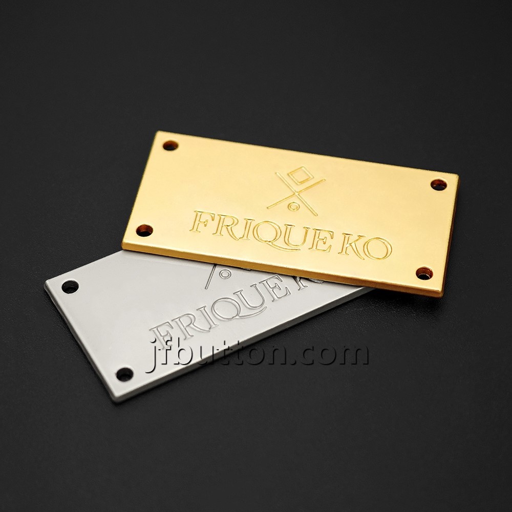 Matte metal label Matte metal label