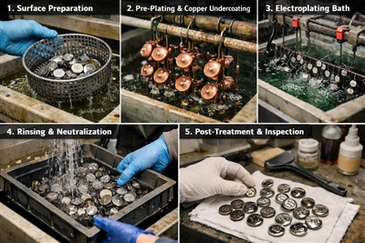Understanding Electroplating Technology Used in Metal Buttons and Metal Labels