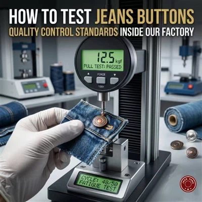 How To Test Jeans Buttons: Quality Control Standards Inside Our Factory