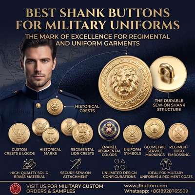 Wholesale and Custom Shank Buttons for Military Uniforms