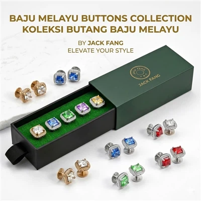 2026 Latest Baju Melayu Button Design