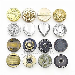 Denim Shank Button