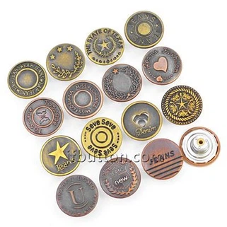 Metal Pants Button
