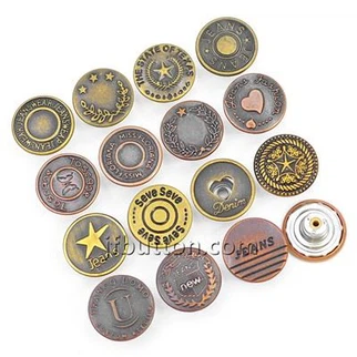 Metal Pants Button